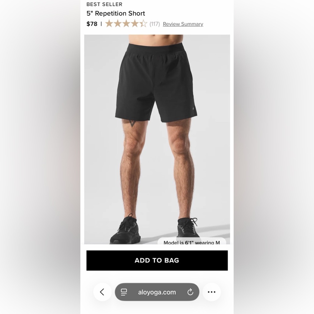 Men’s ALO Renown Repetition Shorts
